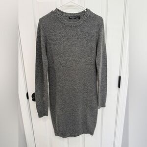 Brave Soul Gray Knit Long Sleeve Sweater Dress Women’s Size S